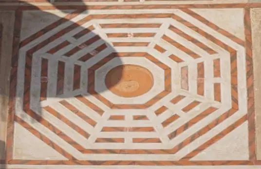 Yin-Yang drawing in a temple in Quanzhou, Fujian province