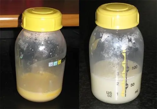 Colostrum vs mature milk