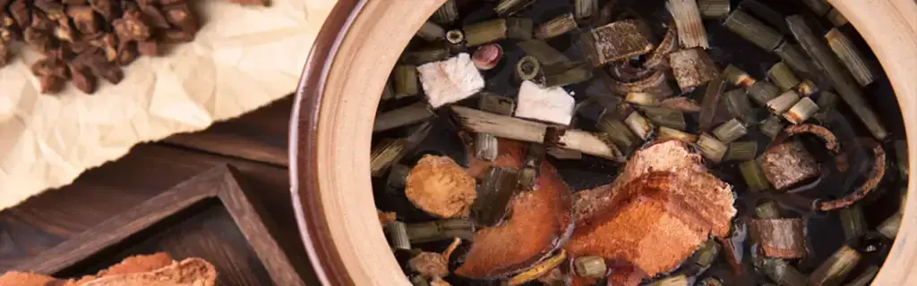 Different forms of TCM formulas and herbs: decoctions, pills, powders, plasters, ointments, syrups, and granules